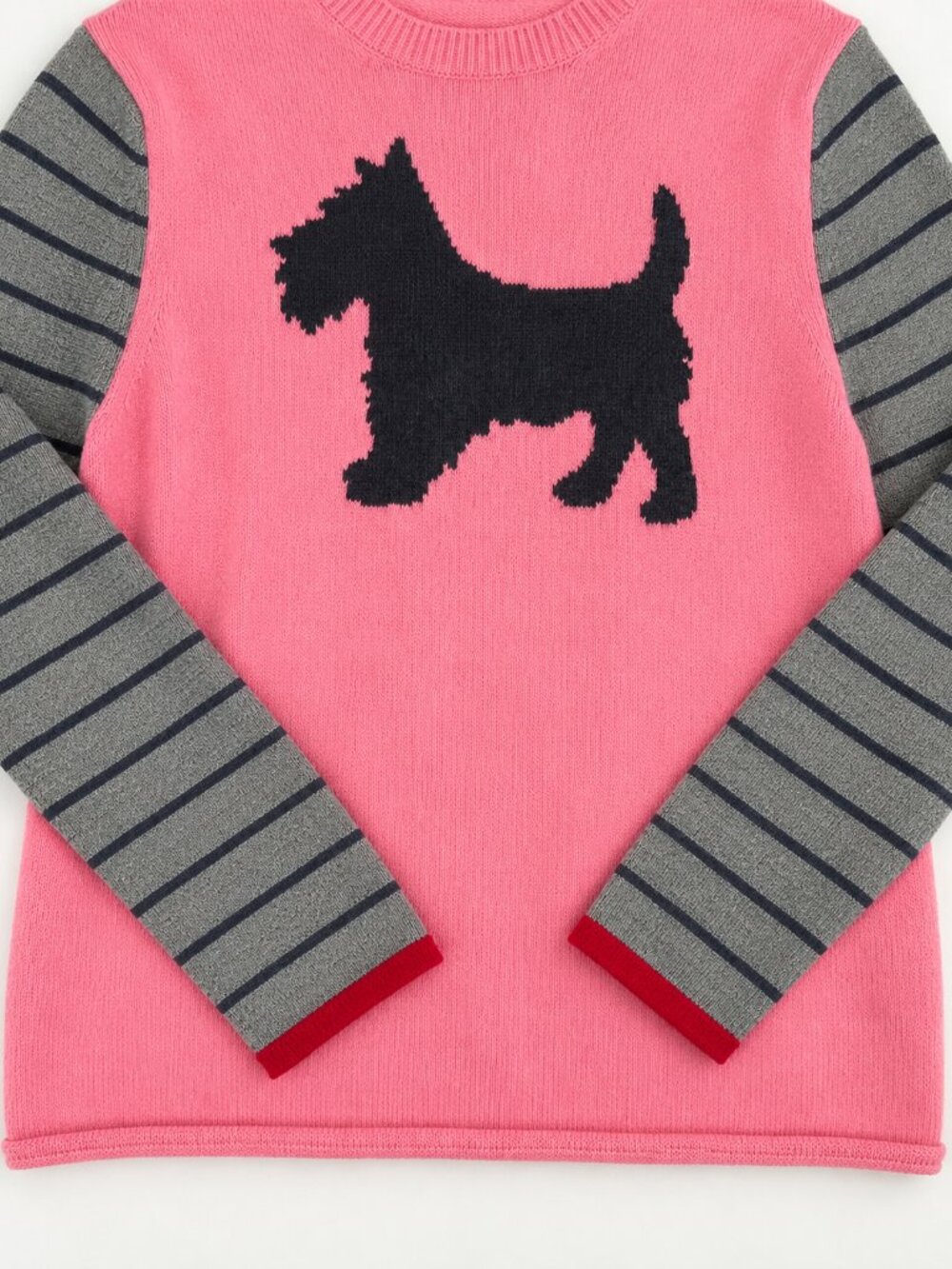 Vintage Y2K Petro Zillia 100% Cashmere Dog Sweater L Paris Hilton